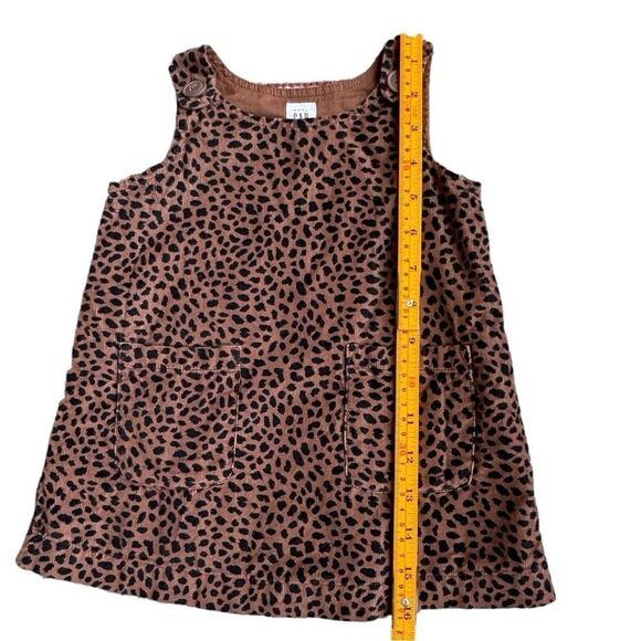 Baby GAP Girls Kids Leopard Print Sleeveless Corduroy Dress. 12-18 Months. - Picture 3 of 6